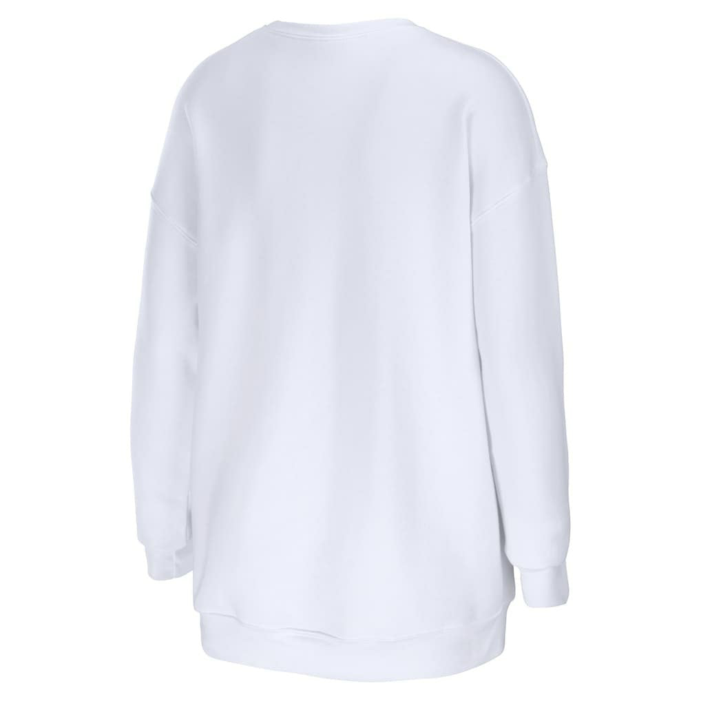 Arizona Cardinals WEAR by Erin Andrews Women's Oversized Pullover Sweatshirt White | NFL