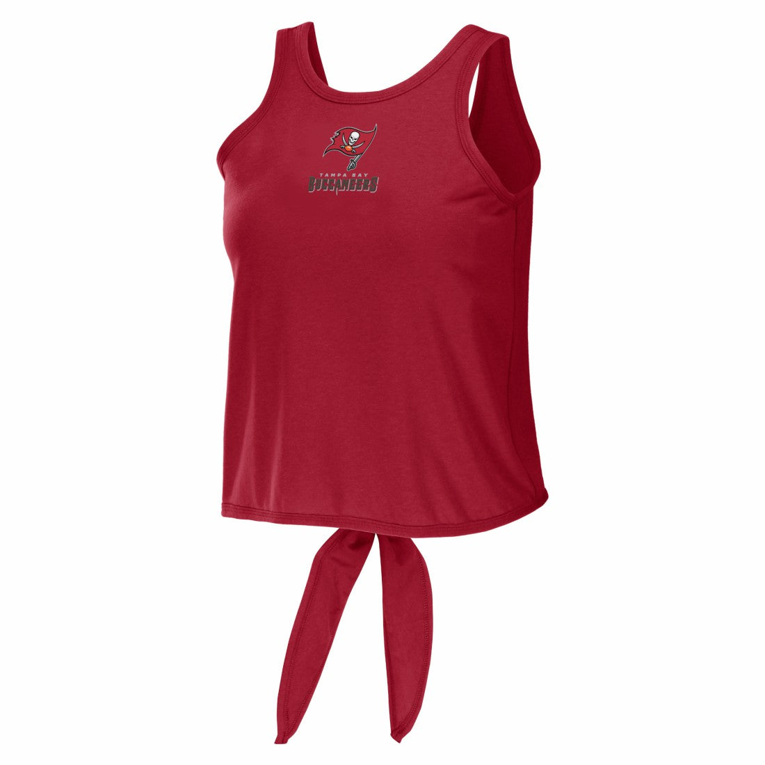 Tampa Bay Buccaneers WEAR by Erin Andrews Women's Open Back Twist Tie Tank Top Red | NFL