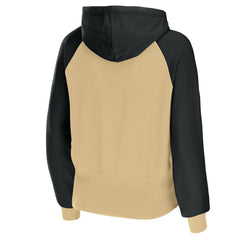 New Orleans Saints WEAR by Erin Andrews Women's Colorblock Lightweight Full-Zip Hoodie Gold | NFL