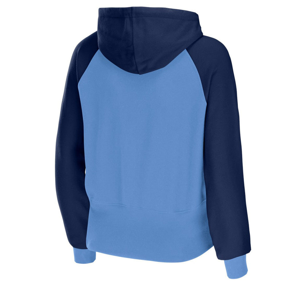Tennessee Titans WEAR by Erin Andrews Women's Colorblock Lightweight Full-Zip Hoodie Light Blue | NFL