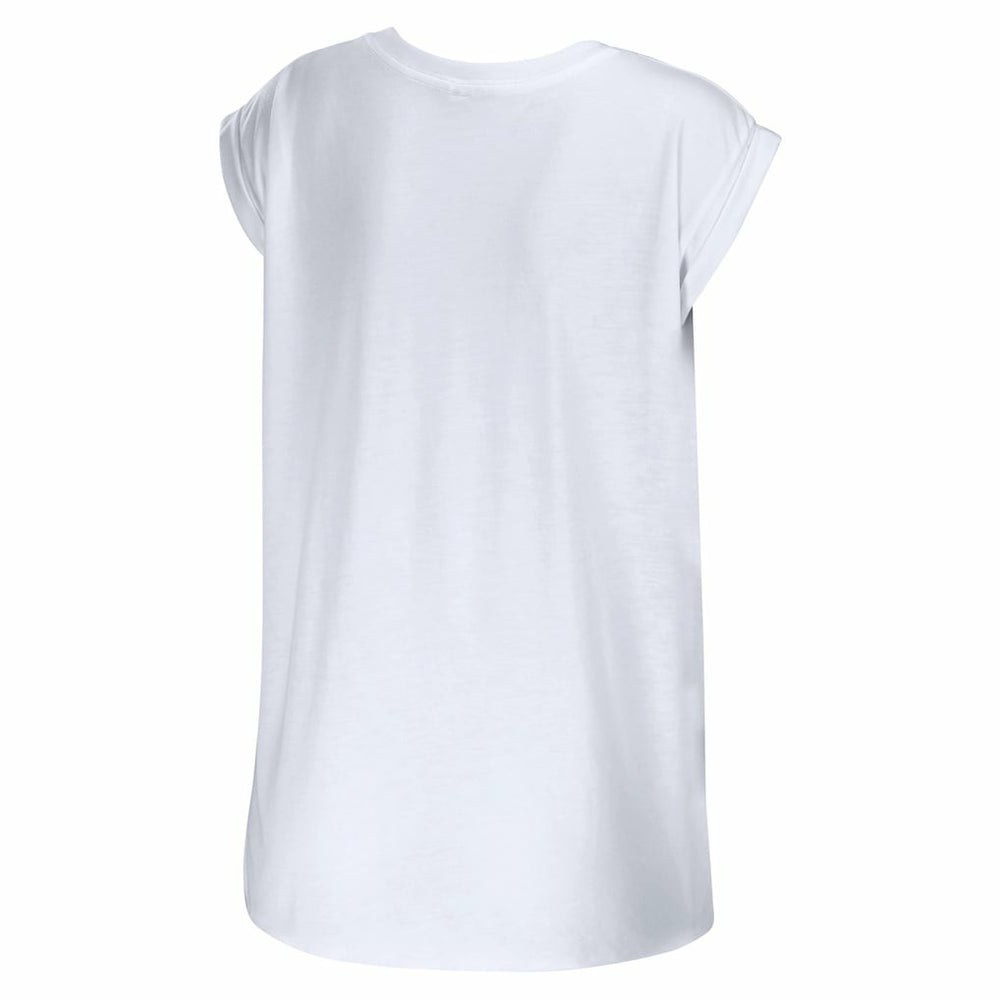 Green Bay Packers WEAR by Erin Andrews Women's Greetings From Muscle T-Shirt White | NFL