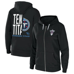Tennessee Titans WEAR by Erin Andrews Women's Sponge Fleece Full-Zip Hoodie Black | NFL