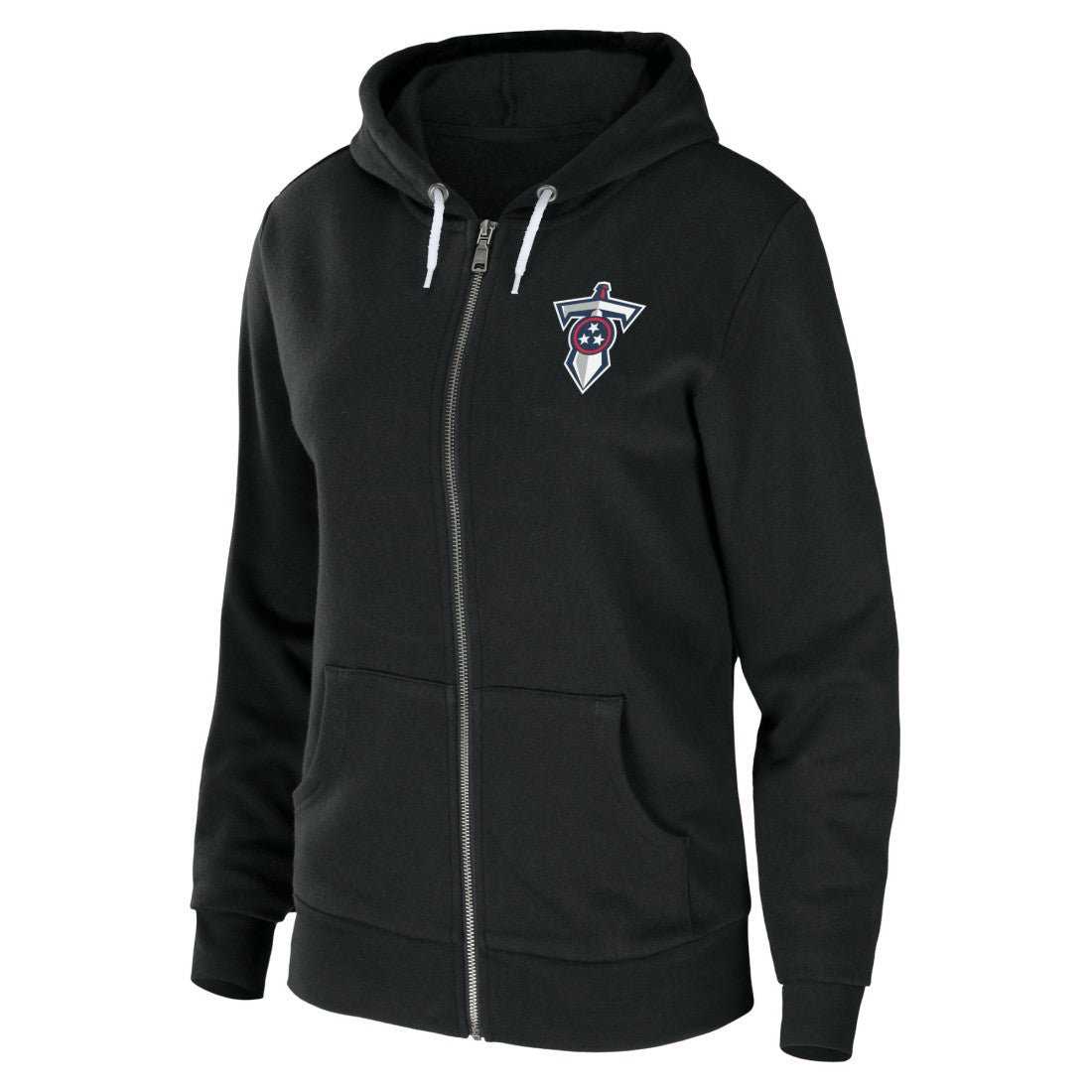 Tennessee Titans WEAR by Erin Andrews Women's Sponge Fleece Full-Zip Hoodie Black | NFL