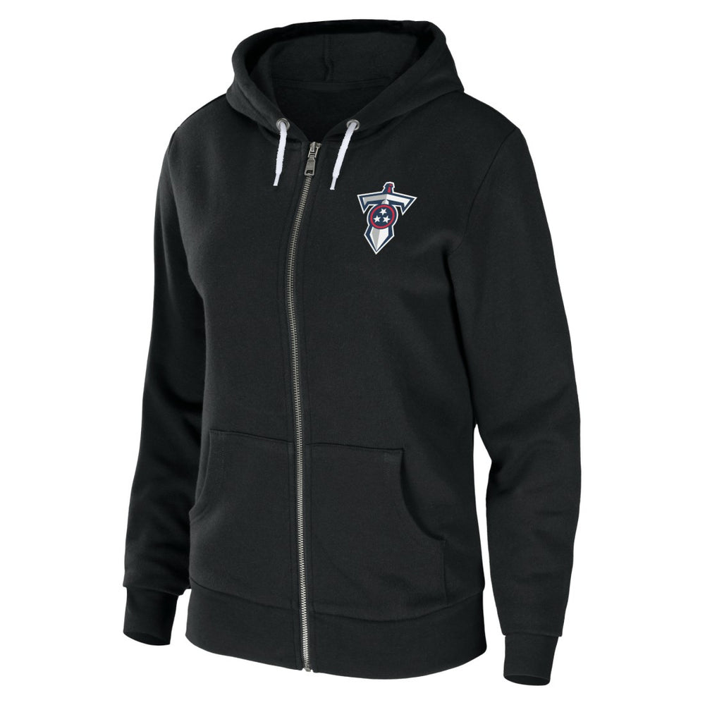 Tennessee Titans WEAR by Erin Andrews Women's Sponge Fleece Full-Zip Hoodie Black | NFL
