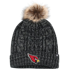 Arizona Cardinals '47 Women's Meeko Cuffed Knit Hat with Pom Black | 47 brand