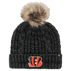 Cincinnati Bengals '47 Women's Meeko Cuffed Knit Hat with Pom Black | 47 brand