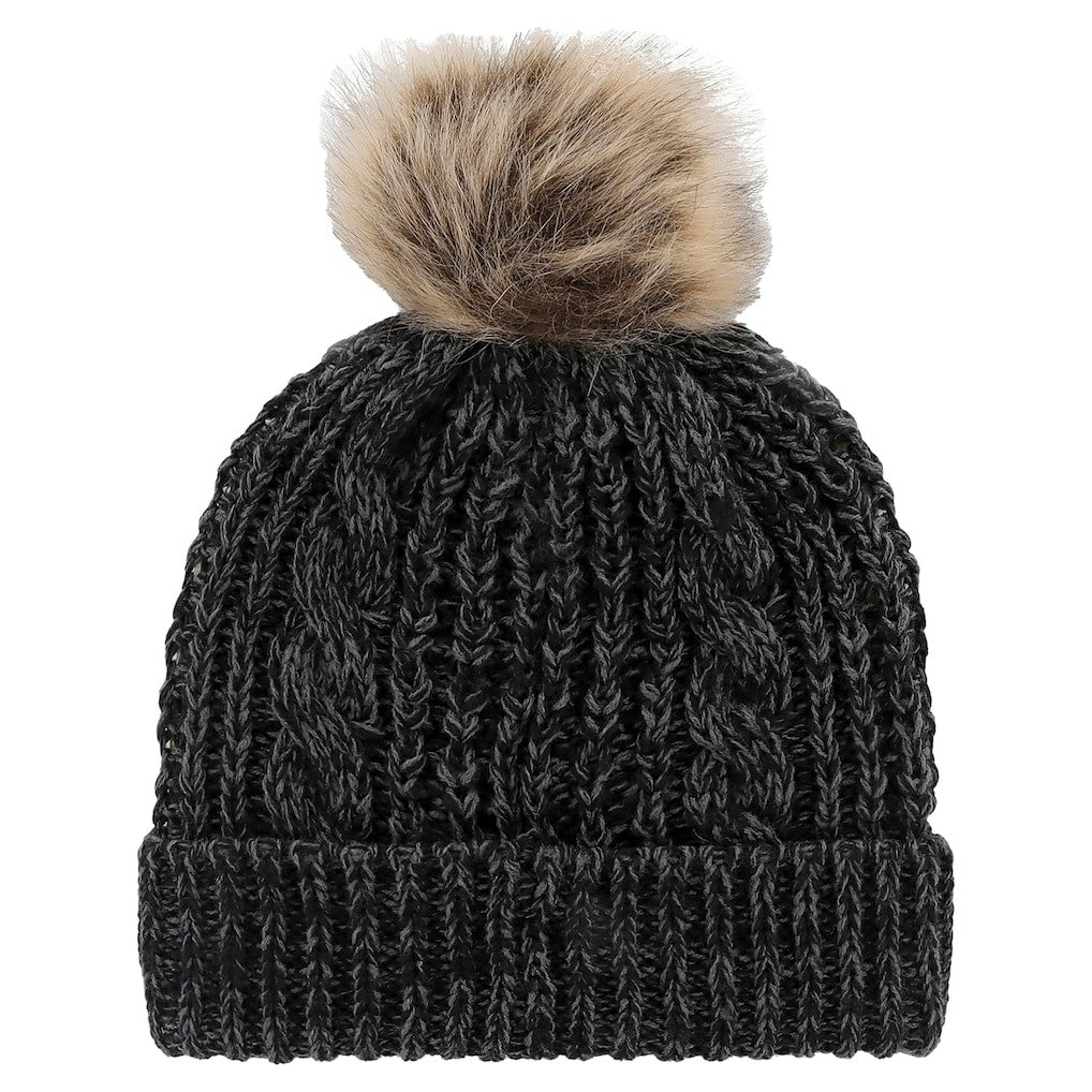 Cincinnati Bengals '47 Women's Meeko Cuffed Knit Hat with Pom Black | 47 brand