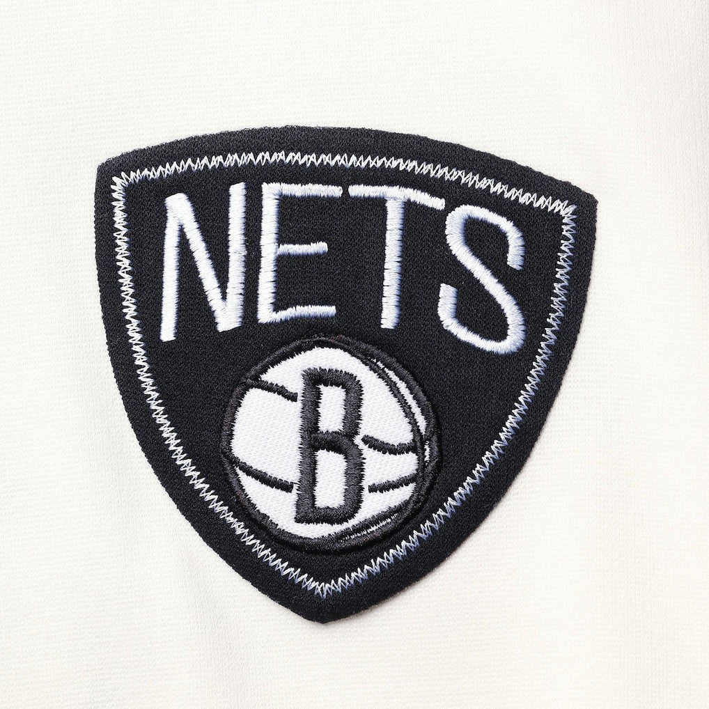 Brooklyn Nets FISLL Double Dribble Dip-Dye Pullover Hoodie Oatmeal - NBA