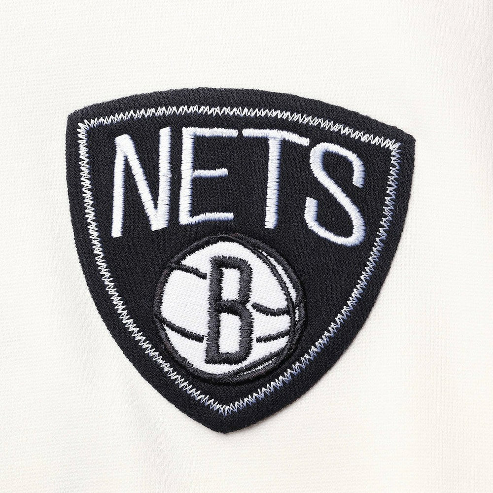 Brooklyn Nets FISLL Double Dribble Dip-Dye Pullover Hoodie Oatmeal - NBA