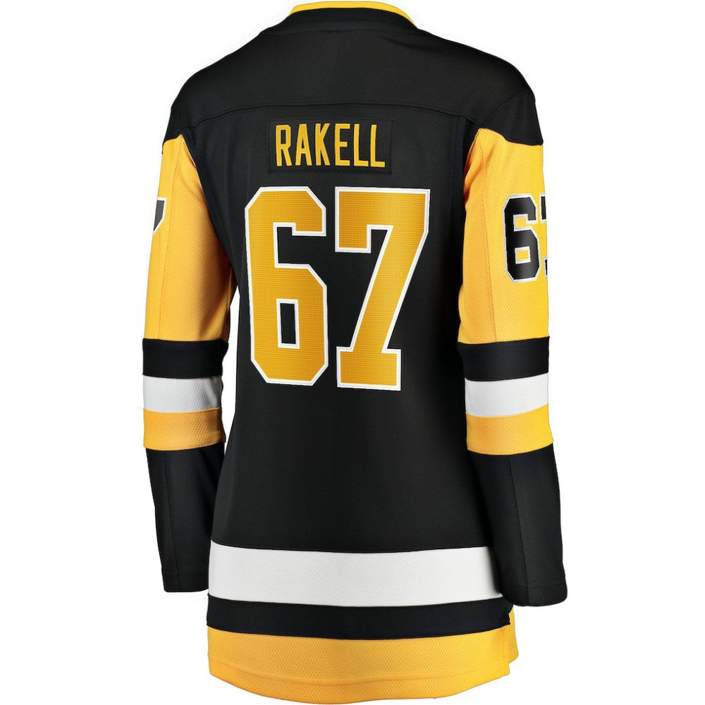 Rickard Rakell Pittsburgh Penguins Women's Fanatics Home Breakaway Player Jersey - Black - NHL
