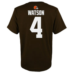 Deshaun Watson Cleveland Browns Youth Mainliner Player Name & Number T-Shirt Brown | NFL