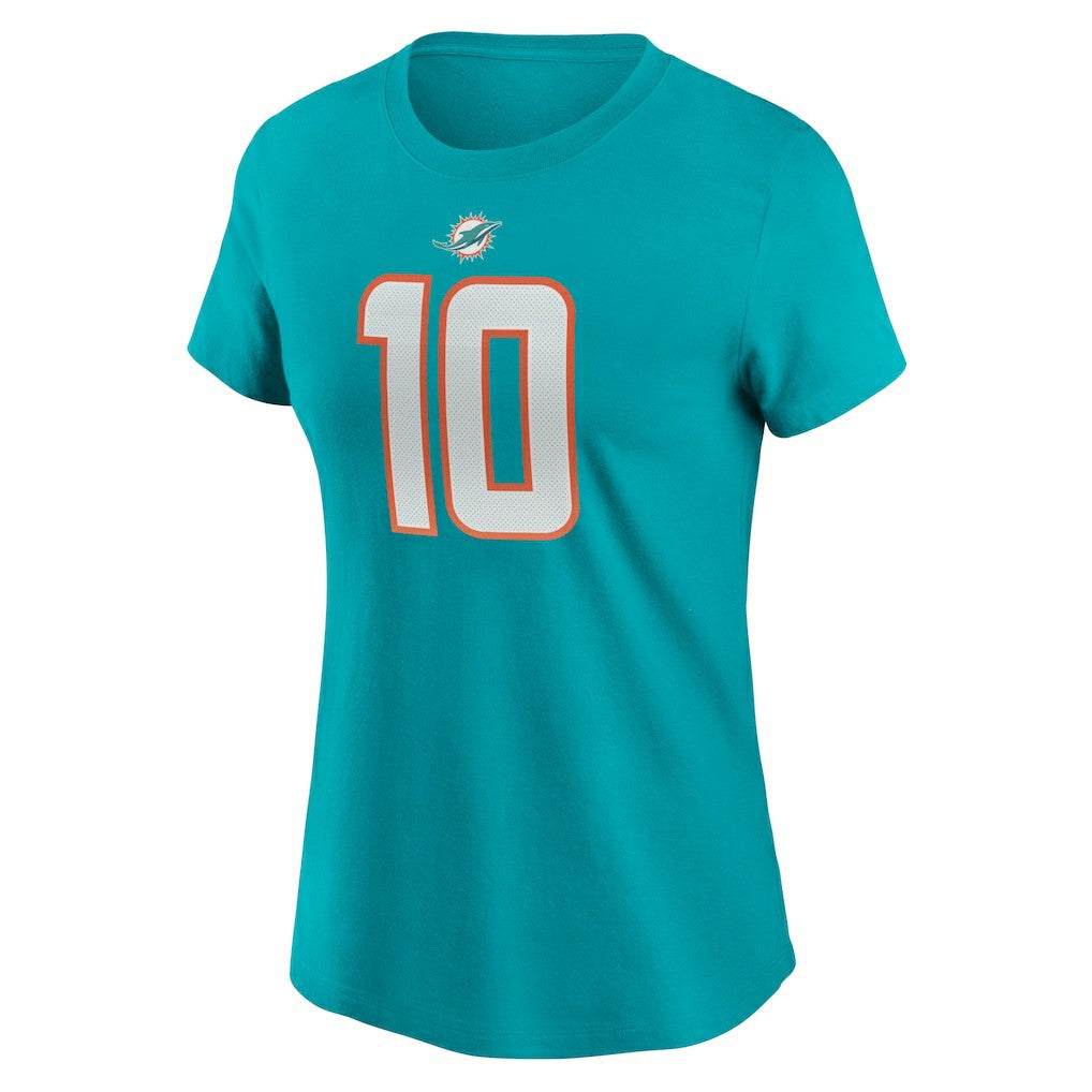 Tyreek Hill Miami Dolphins Women's Player Name & Number T-Shirt Aqua | Nike for Sale
