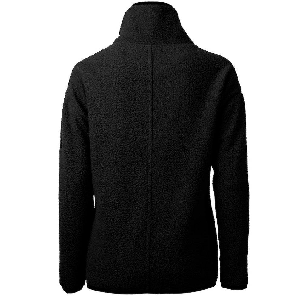 Athletics Cutter & Buck Women's Cascade Eco Sherpa Fleece Quarter-Zip Pullover Jacket - MLB
