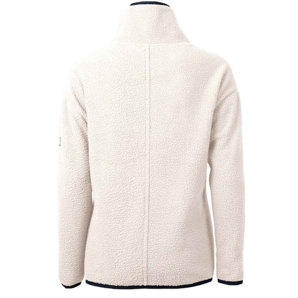 Chicago Cubs Cutter & Buck Women's Cascade Eco Sherpa Fleece Quarter-Zip Pullover Jacket - MLB