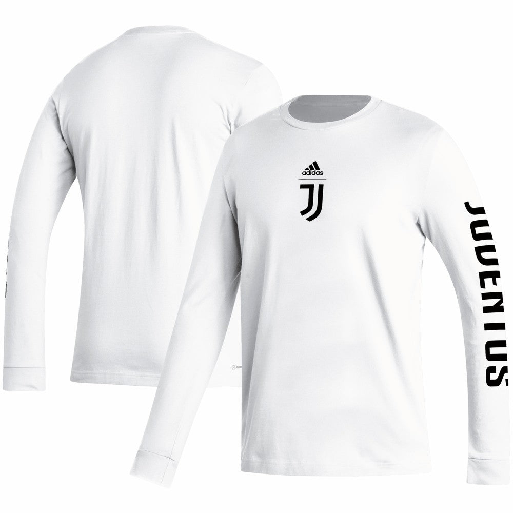 Juventus Team Crest Long Sleeve T-Shirt White | Adidas Online