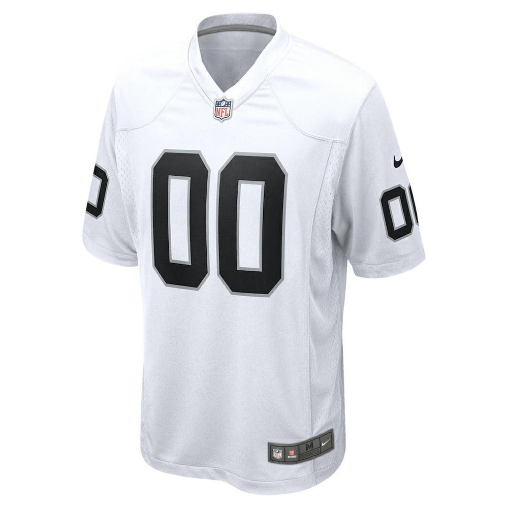 Las Vegas Raiders Youth Team Custom Game Jersey White | Nike for Sale