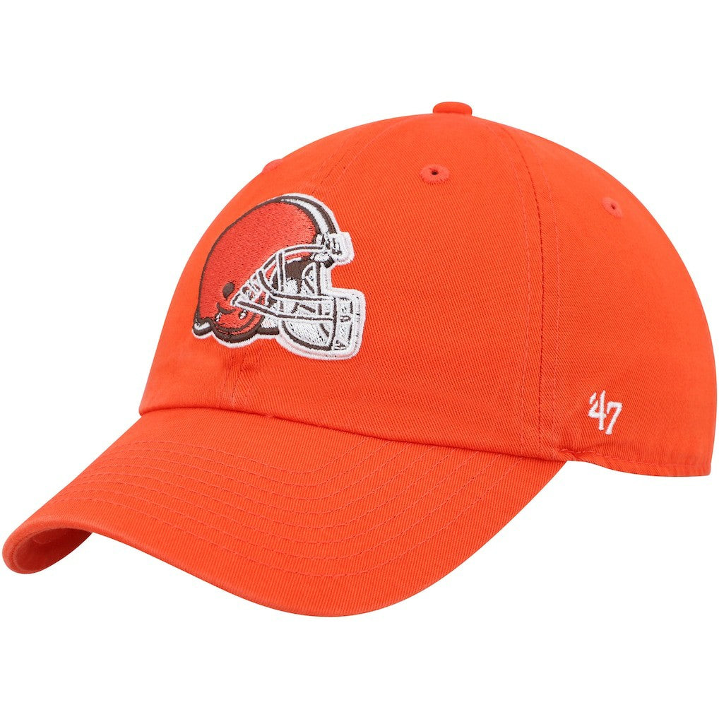 Cleveland Browns '47 Clean Up Primary Adjustable Hat Orange | 47 brand