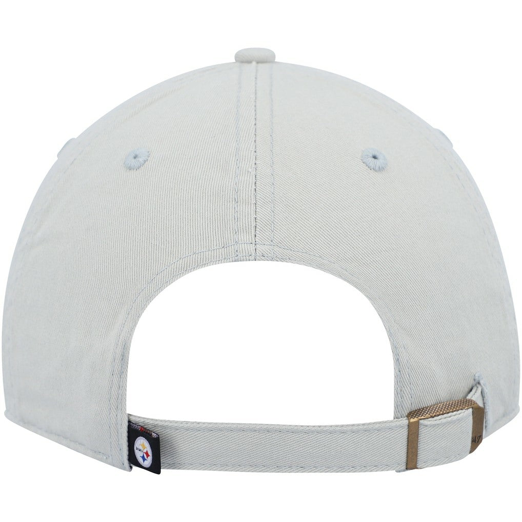 Pittsburgh Steelers '47 Clean Up Adjustable Hat Gray | 47 brand