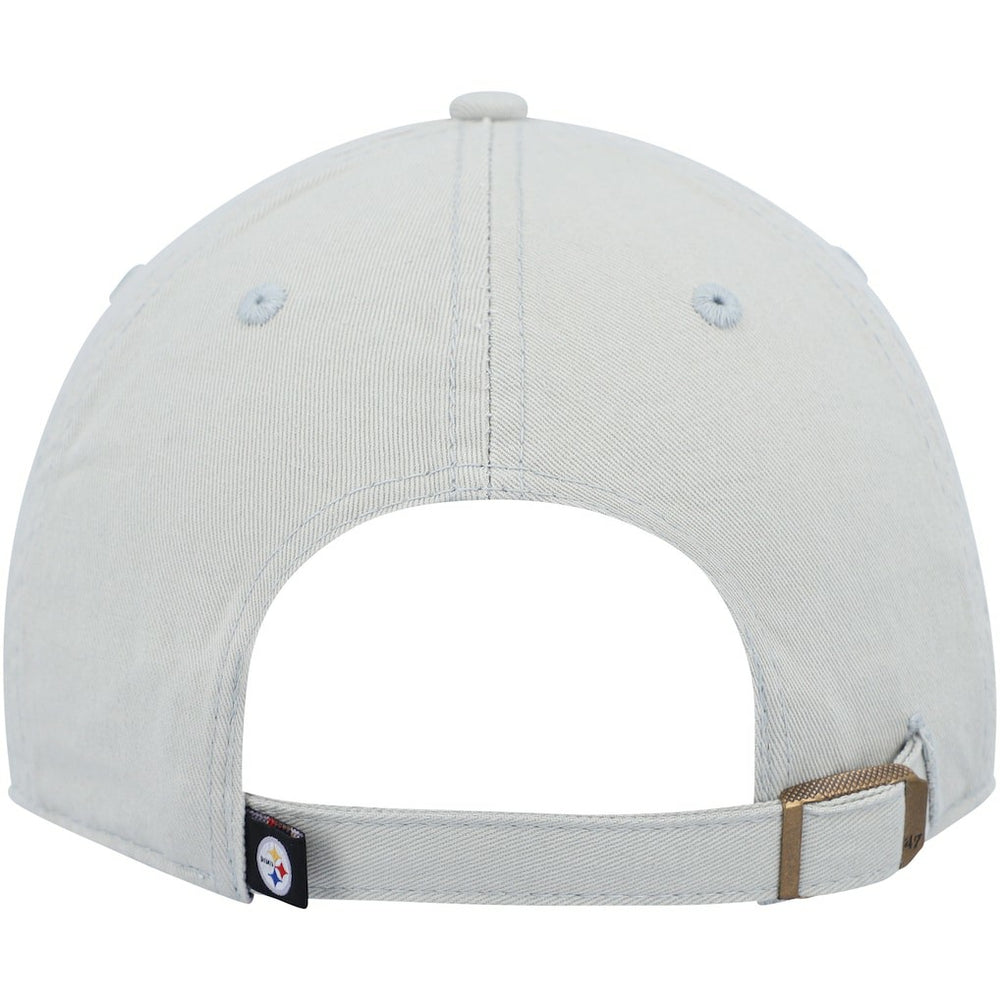 Pittsburgh Steelers '47 Clean Up Adjustable Hat Gray | 47 brand