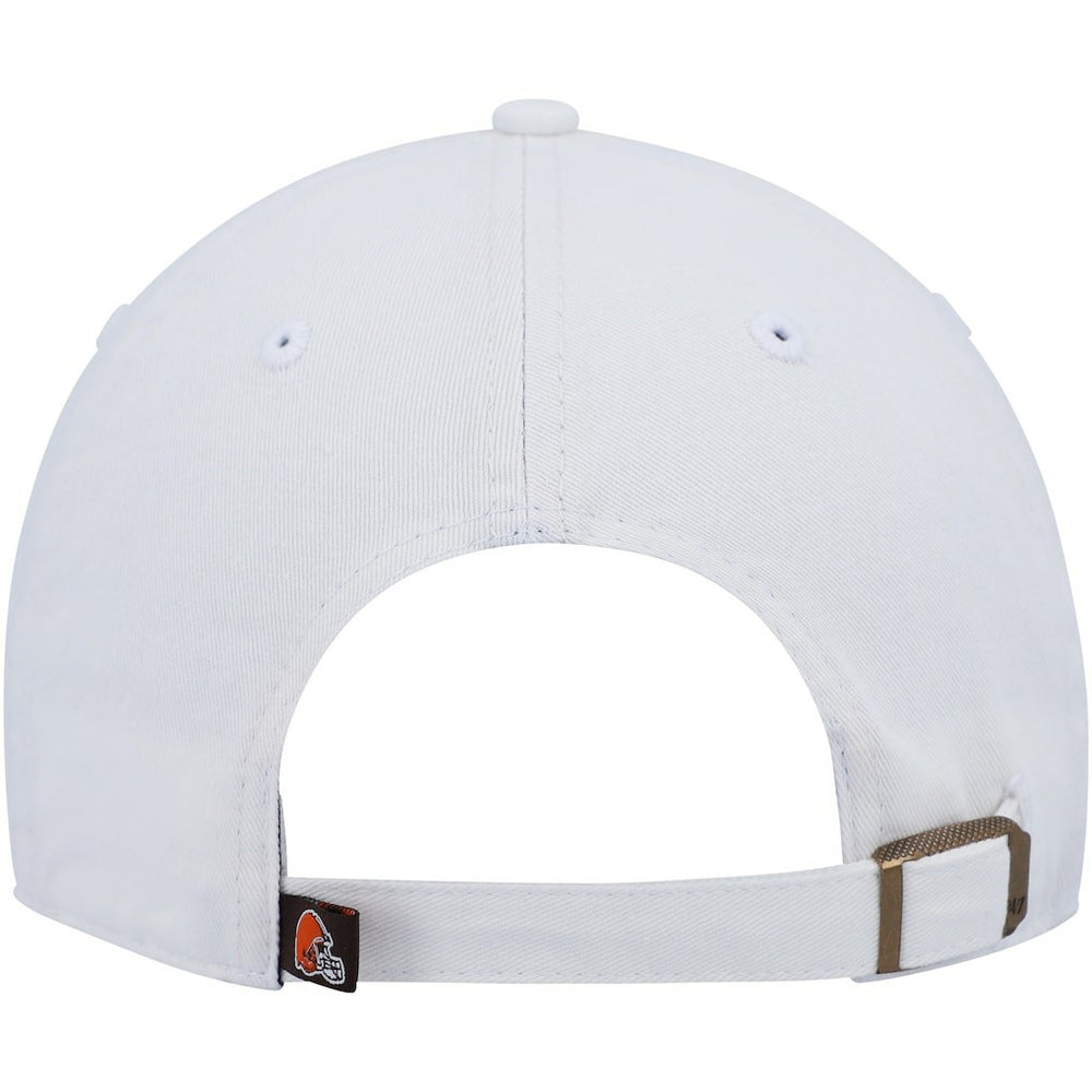 Cleveland Browns '47 Women's Clean Up Adjustable Hat White | 47 brand