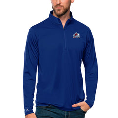 Colorado Avalanche Antigua Tribute Quarter-Zip Pullover Top - Royal - NHL