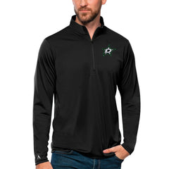Dallas Stars Antigua Tribute Quarter-Zip Pullover Top - Black - NHL
