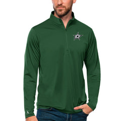 Dallas Stars Antigua Tribute Quarter-Zip Pullover Top - Forest Green - NHL