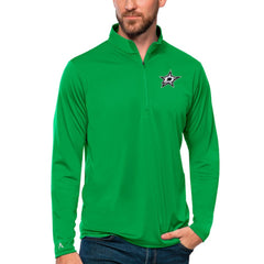 Dallas Stars Antigua Tribute Quarter-Zip Pullover Top - Kelly Green - NHL