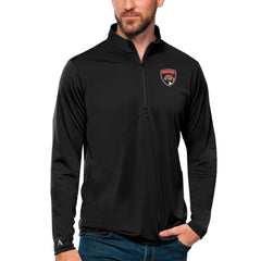 Florida Panthers Antigua Tribute Quarter-Zip Pullover Top - Black - NHL