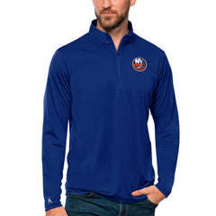 New York Islanders Antigua Tribute Quarter-Zip Pullover Top - Royal - NHL