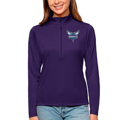 Charlotte Hornets Antigua Women's Tribute Half-Zip Top Purple - NBA