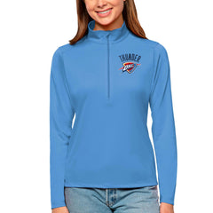 Oklahoma City Thunder Antigua Women's Tribute Half-Zip Top Blue - NBA