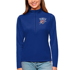 Oklahoma City Thunder Antigua Women's Tribute Half-Zip Top Blue - NBA