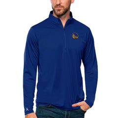 Golden State Warriors Antigua Tribute Quarter-Zip Pullover Top Royal - NBA