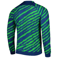 Brazil National Team 2022 Academy Pro Anthem Performance Raglan Full-Zip Jacket Blue/Green | Nike