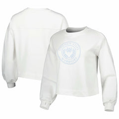 Golden State Warriors Lusso Women's Lola Ball and Chain Pullover Sweatshirt White - NBA