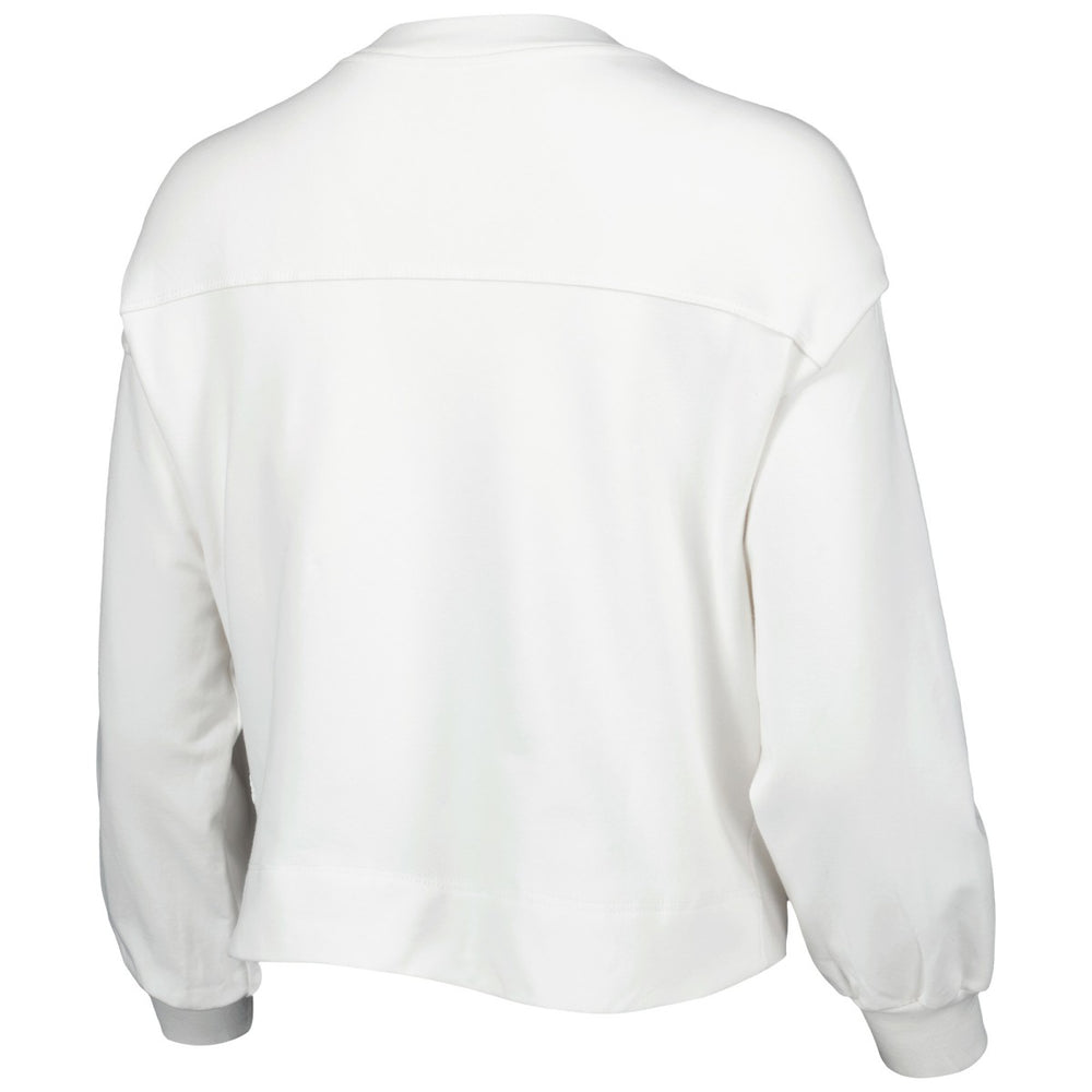 Los Angeles Lakers Lusso Women's Lola Ball and Chain Pullover Sweatshirt White - NBA