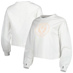Phoenix Suns Lusso Women's Lola Ball and Chain Pullover Sweatshirt White - NBA