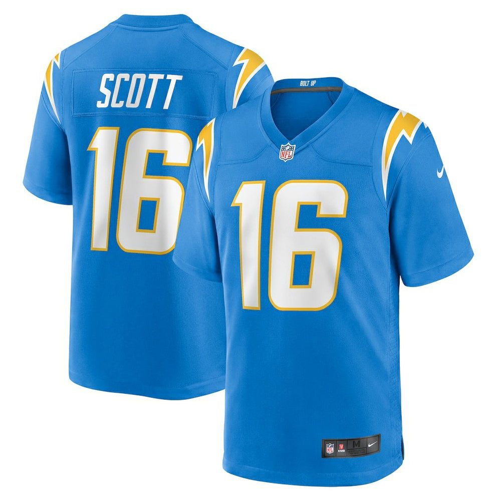 JK Scott Los Angeles Chargers Game Jersey Powder Blue | Nike for Sale