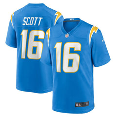 JK Scott Los Angeles Chargers Game Jersey Powder Blue | Nike for Sale