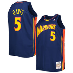 Baron Davis Golden State Warriors Big & Tall Hardwood Classics 2006/07 Swingman Jersey Navy - NBA