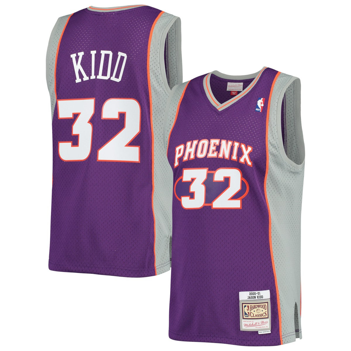Jason Kidd Phoenix Suns Big & Tall Hardwood Classics 2000/01 Swingman Jersey Purple - NBA