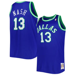 Steve Nash Dallas Mavericks Big & Tall Hardwood Classics 1998/99 Swingman Jersey Blue - NBA
