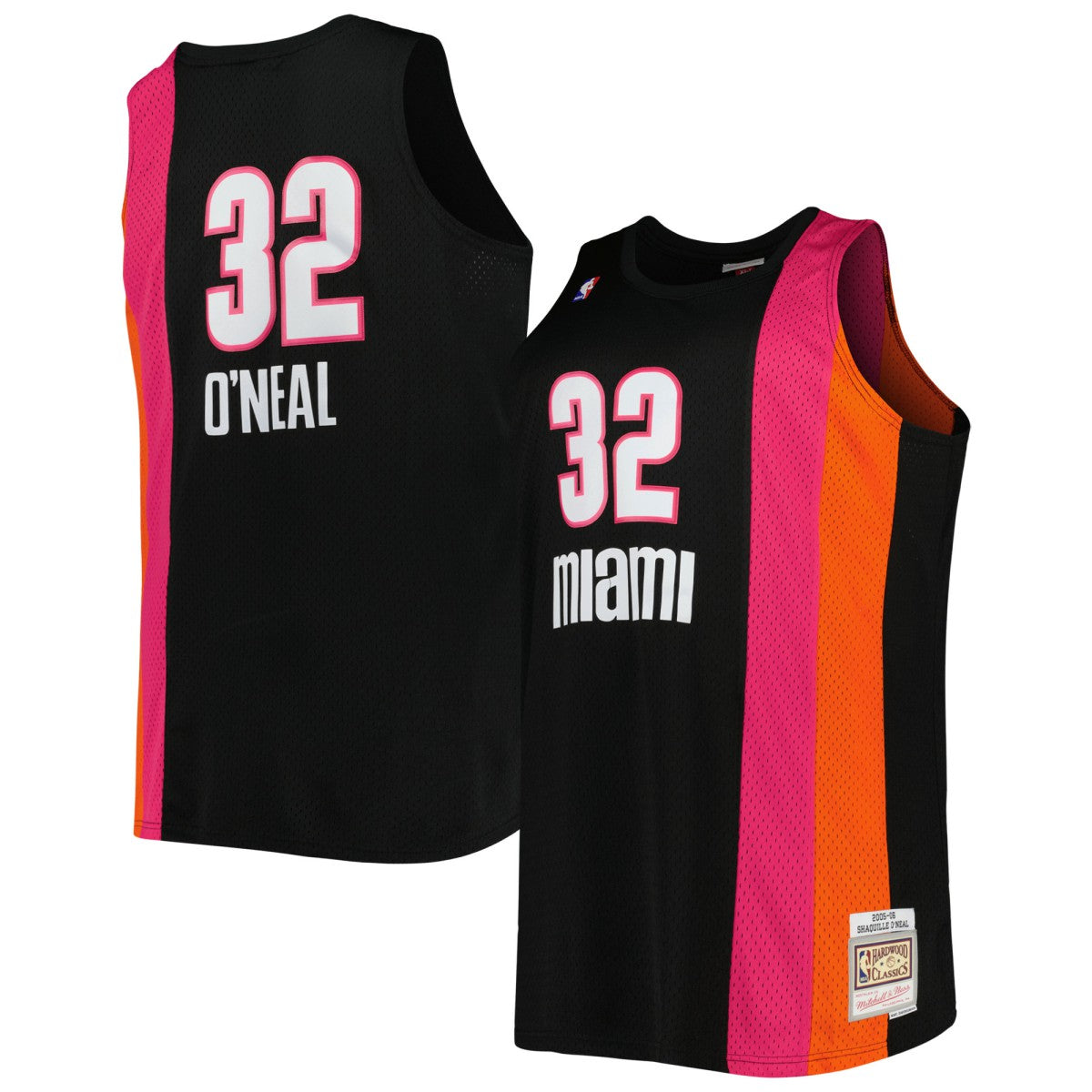Shaquille O'Neal Miami Heat Big & Tall Hardwood Classics 2005/06 Swingman Jersey Black - NBA