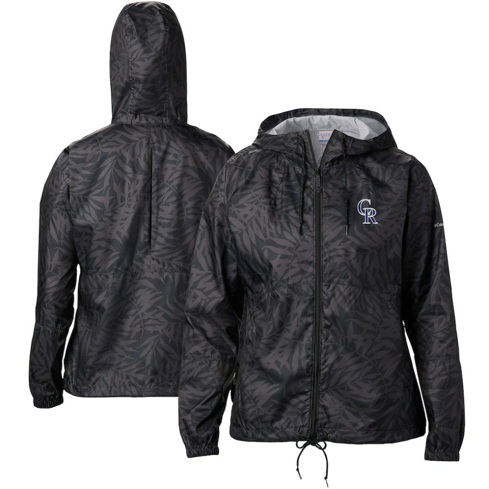 Colorado Rockies Columbia Women's Flash Forward Full-Zip Windbreaker Jacket - MLB