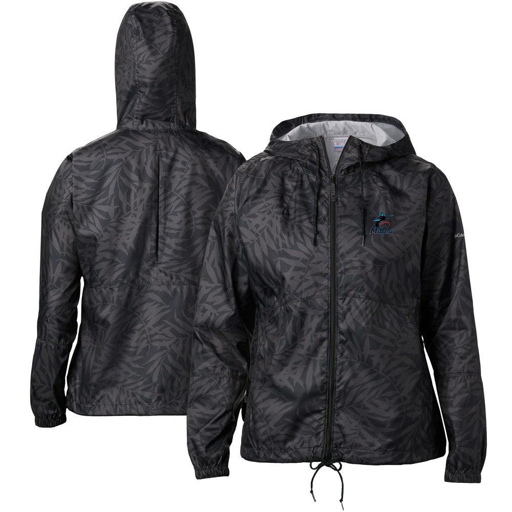 Miami Marlins Columbia Women's Flash Forward Full-Zip Windbreaker Jacket - MLB