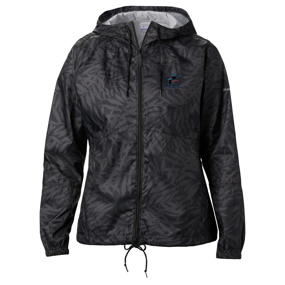 Miami Marlins Columbia Women's Flash Forward Full-Zip Windbreaker Jacket - MLB