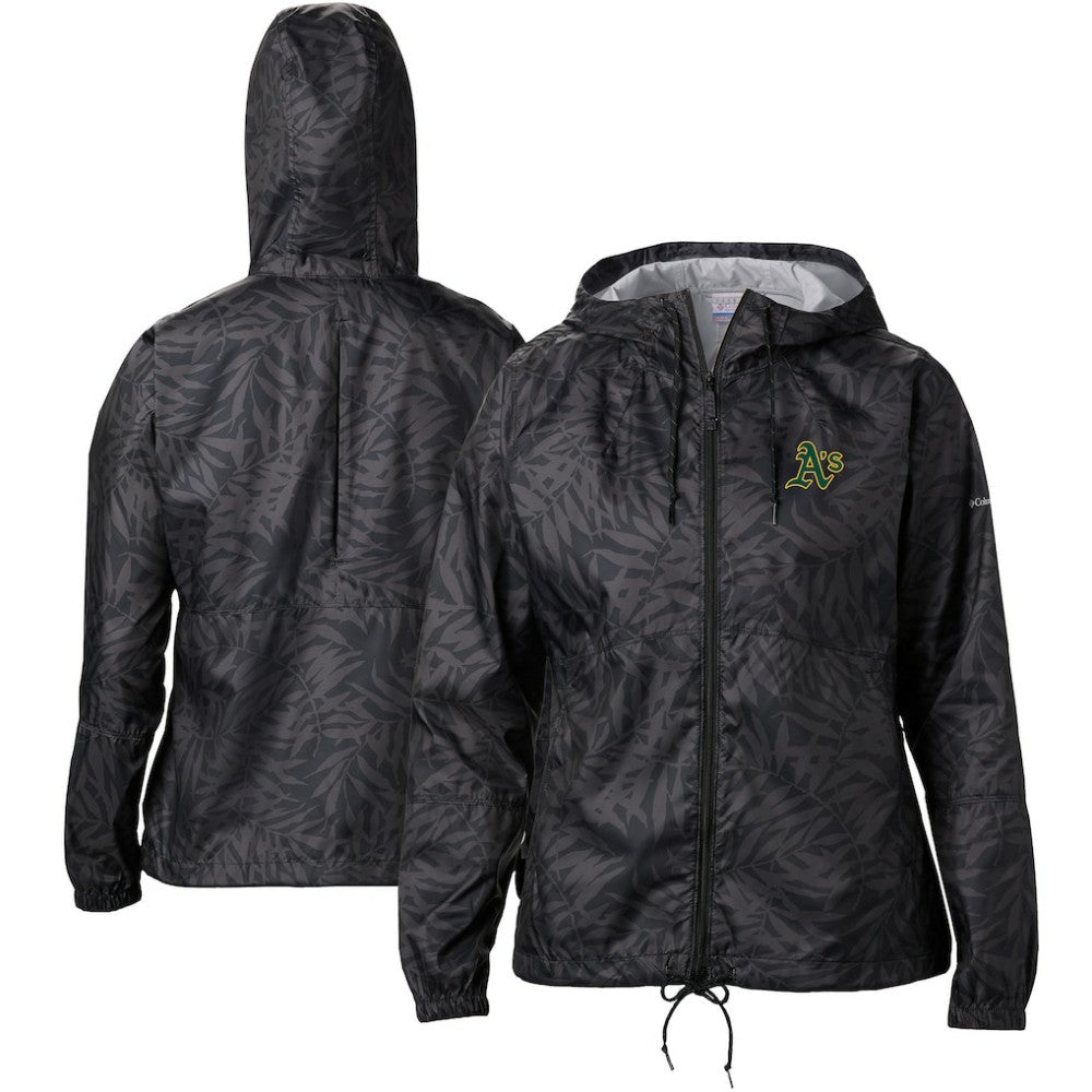 Athletics Columbia Women's Flash Forward Full-Zip Windbreaker Jacket - MLB
