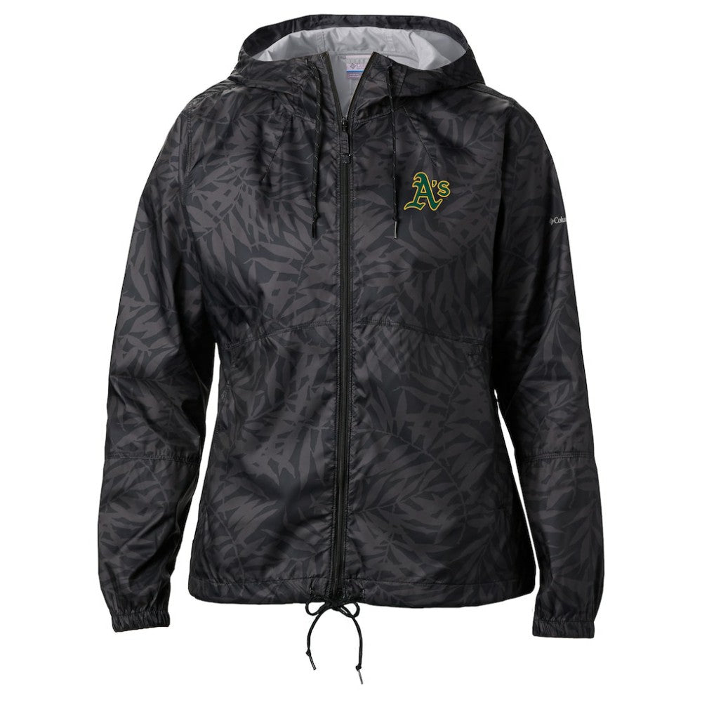 Athletics Columbia Women's Flash Forward Full-Zip Windbreaker Jacket - MLB