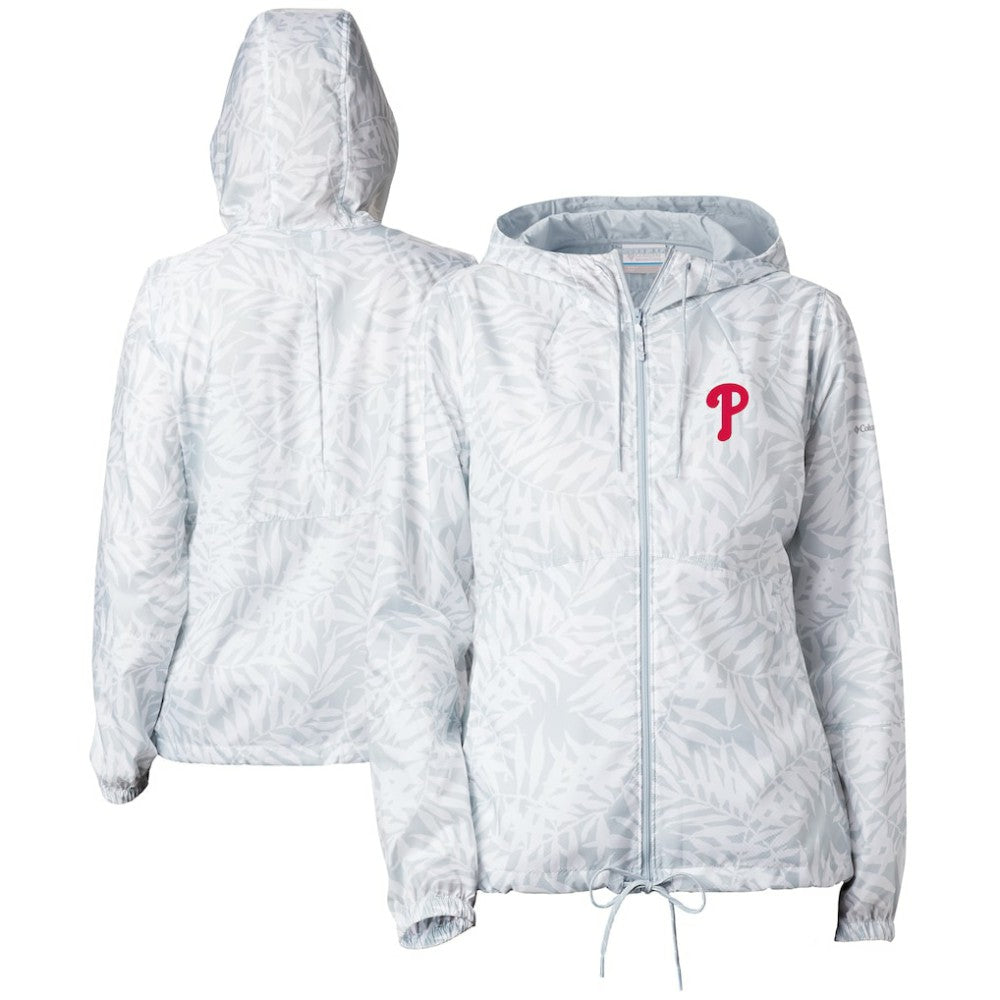 Philadelphia Phillies Columbia Women's Flash Forward Full-Zip Windbreaker Jacket - MLB